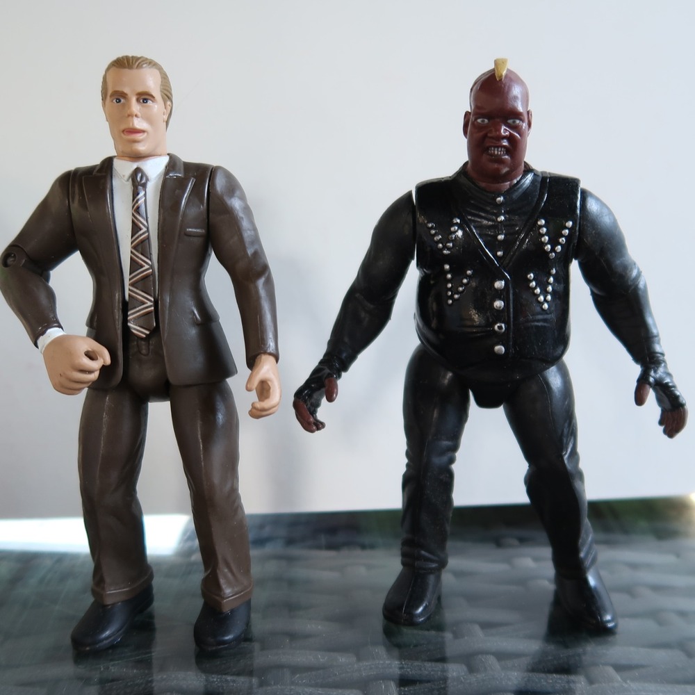 Viscera vs Shawn Michaels Wrestling Figure Vintage lot WWF 90s WWE‎